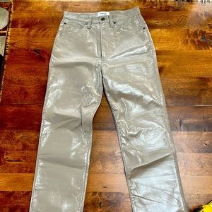 Agolde Recycled Leather 90’s Pinch Waist Sz 27 NWOT